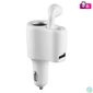 Kép 1/6 - SAL SABT 31 fülhallgató autós töltővel, 3 in 1, monó headset, 3,1 A gyorstöltő, ~2 óra üzemidő