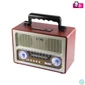 Kép 1/4 - SAL RRT3 retro táskarádió, stereo multimédia lejátszó, BT, USB/microSD, AUX, 3-sávos rádió, hálózati/elemes