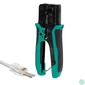 Kép 1/5 - Pro'skit CP-342 UTP-RJ45-8P8C gyorskrimpelő fogó, nyitott végű dugókhoz, biztonsági zár, gyors