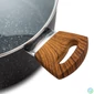 Kép 4/4 - Nava 10-144-122 Nature tapadásmentes lábas, kőbevonattal, hőálló fogantyú, üvegfedő, 28 cm