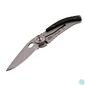 Kép 1/5 - True Utility Skeletonknife, TU571K, 4 cm rozsdamentes acél penge, eloxált alumínium tok, karabiner rögzítési pont, jobb és balkezes