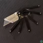 Kép 5/8 - True Utility Crafty, TU590, fekete titániumbevonatú nyél, cserélhető penge, összecsukható