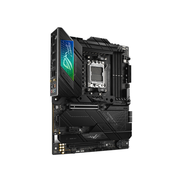 Asus Alaplap - AMD ROG STRIX X670E-F GAMING WIFI AM5 (X670, ATX, 4xDDR5 6400+MHz, LAN, 4xSATA3, 4x M.2, HDMI+DP)