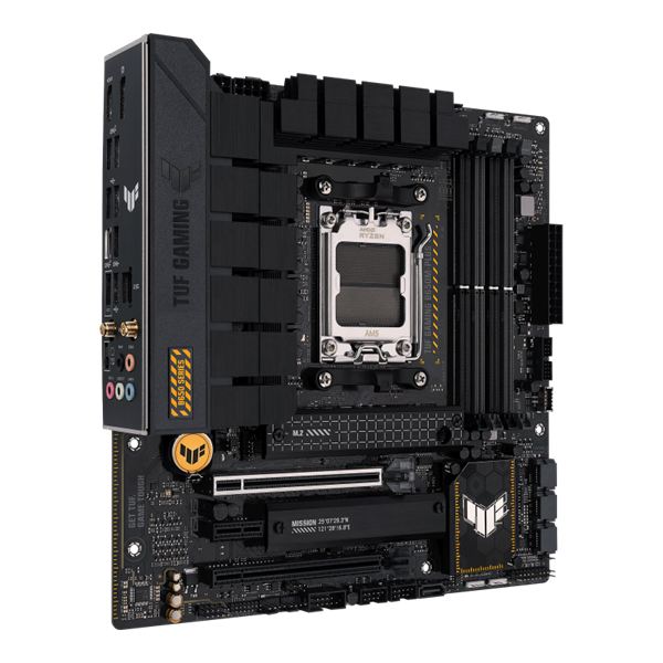 Asus Alaplap - AMD TUF GAMING B650M-PLUS WIFI AM5 (B650, Micro-ATX, 4xDDR5 6400+MHz, 4xSATA3, 2x M.2, HDMI+DP)