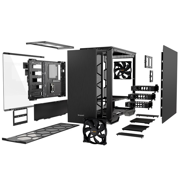 Be Quiet! Számítógépház - Dark Base 700 (ATX, fekete/ezüst)