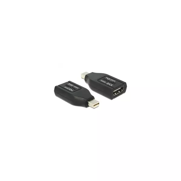 Delock Átalakító - 65552 (Mini Displayport 1.1 -> HDMI, apa/anya, FullHD, fekete)