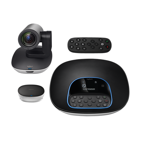 Logitech Webkamera - ConferenceCam Group (1980x1080 képpont, 90°-os látótér, mikrofon Full HD, fekete)