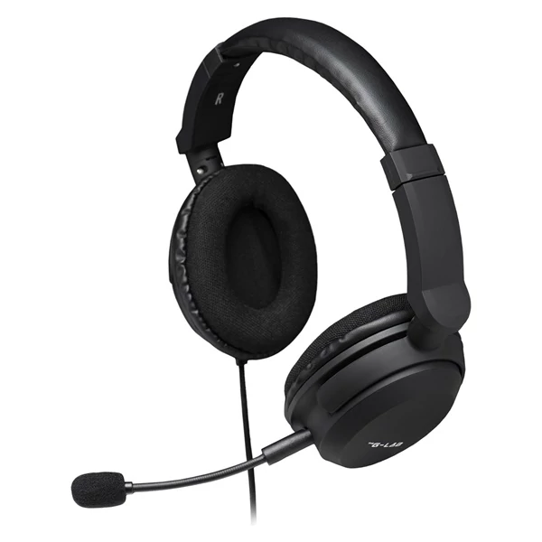 The G-Lab Fejhallgató - KORP CARBON (mikrofon, 3,5mm Jack, hangerőszabályzó, nagy-párnás, fehér)