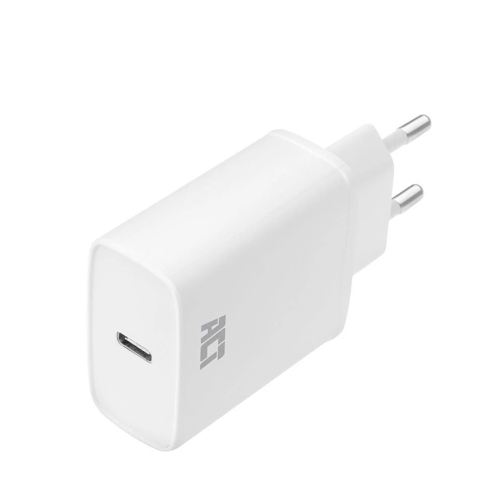 ACT AC2100 Compact USB-C Charger 20W for fast charging White töltő