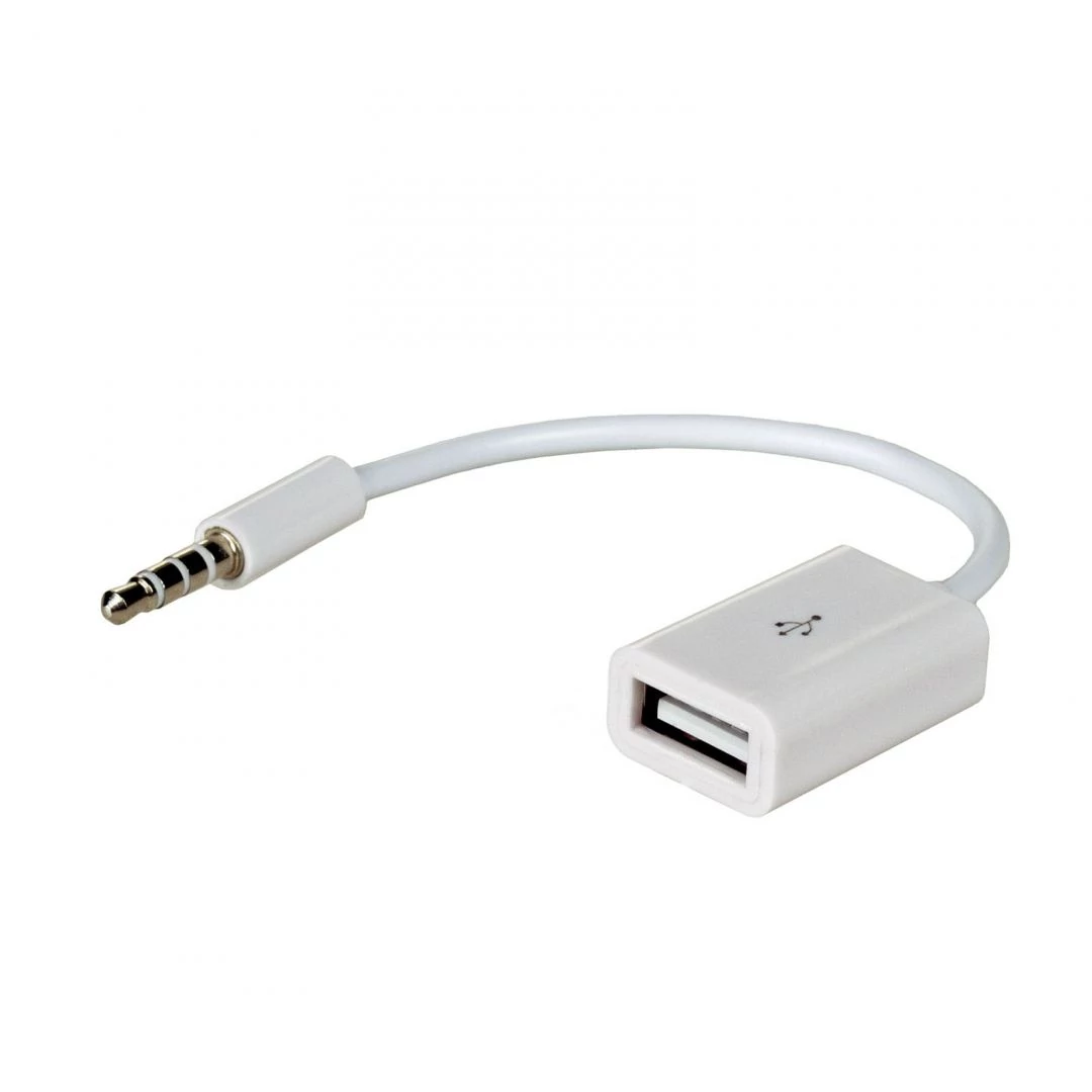 Akyga AK-AD-24 USB/MiniJack 15cm Adapter White speciális átalakító