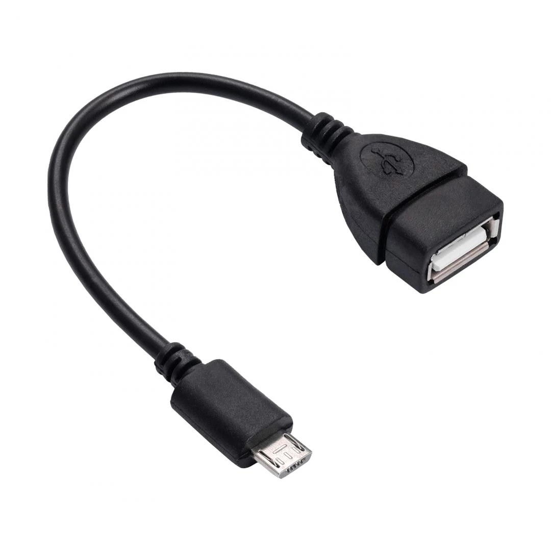 Akyga AK-AD-09 USB-A /microUSB-B adapter cable 0,15m Black kábel