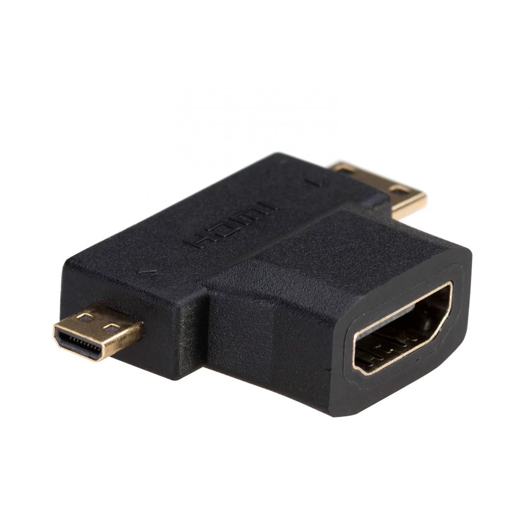 Akyga AK-AD-23 HDMI/miniHDMI/microHDMI Adapter Black speciális átalakító