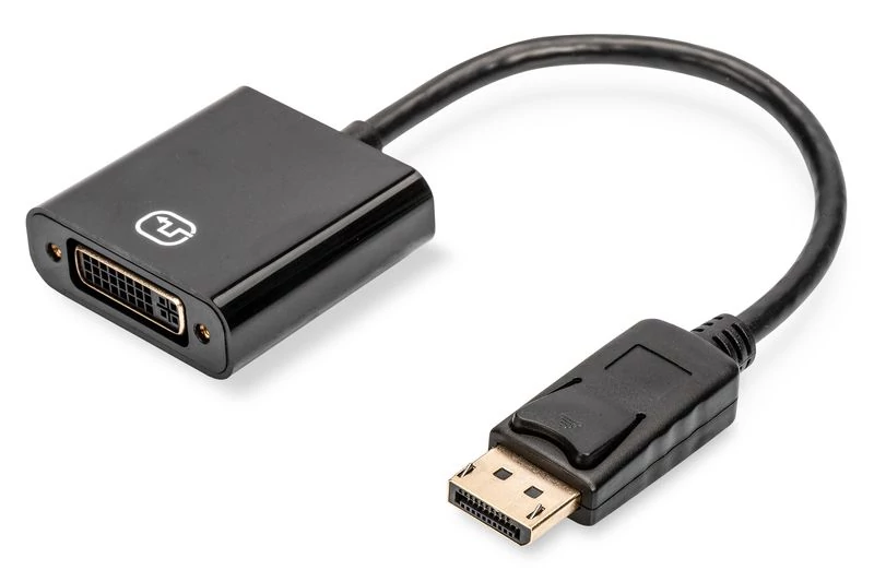 Assmann DisplayPort - DVI-I (Dual Link) Adapter/Converter cable 0,15m Black speciális átalakító