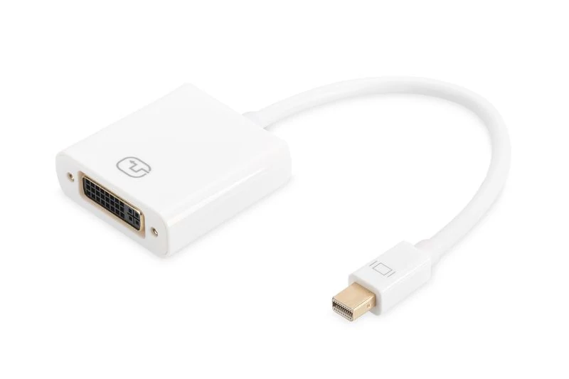 Assmann miniDisplayPort - DVI-I (Dual Link) Adapter/Converter cable 0,15m White speciális átalakító