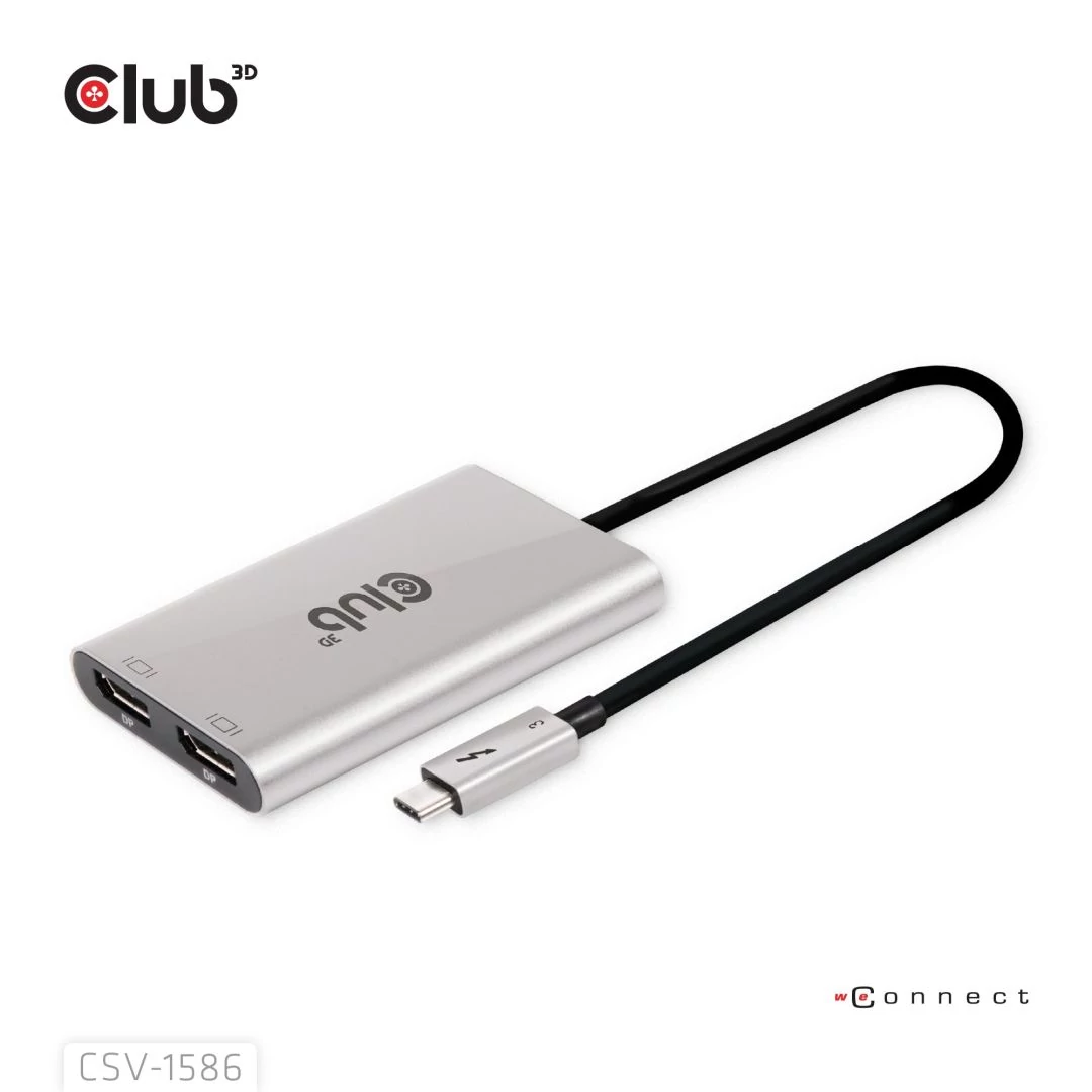 Club3D Thunderbolt 3 to DisplayPort Adapter speciális átalakító