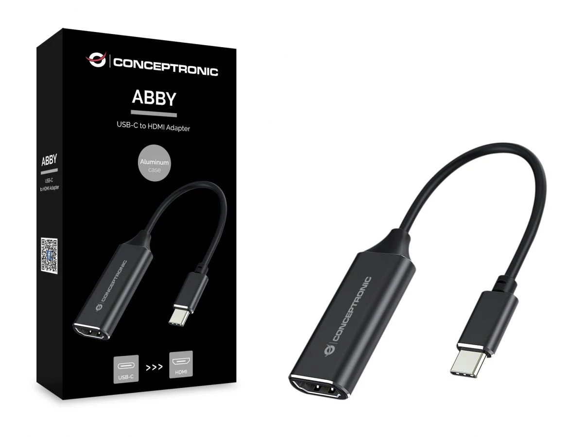 Conceptronic  ABBY03B USB-C to HDMI Adapter Black speciális átalakító
