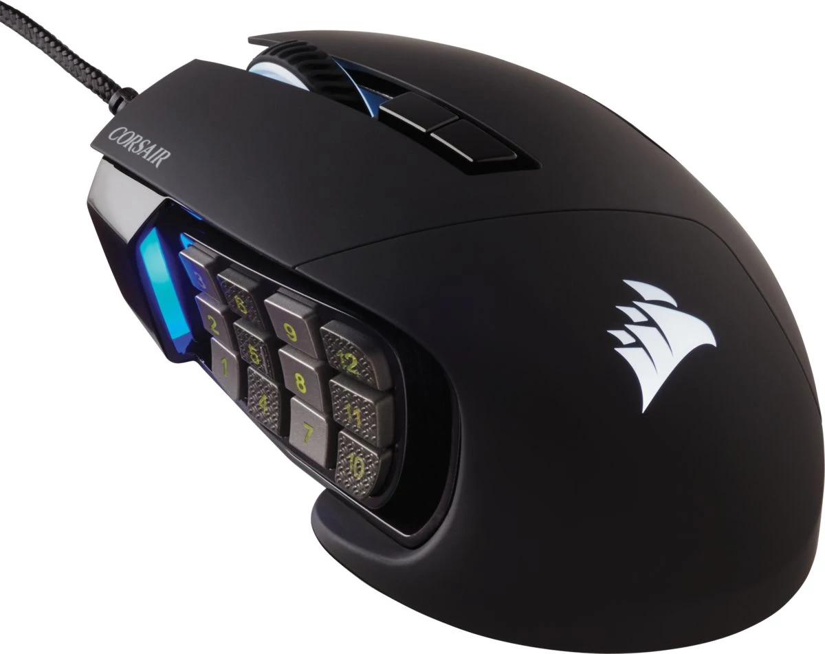 Corsair Scimitar RGB Elite MOBA/MMO Black egér