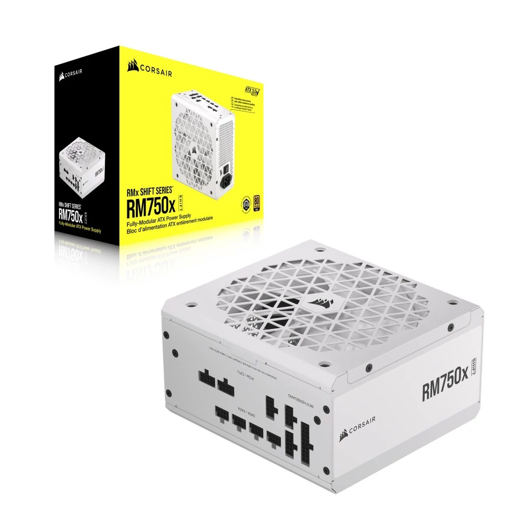 Corsair 750W 80+ Gold RM750x RMx Shift White tápegység