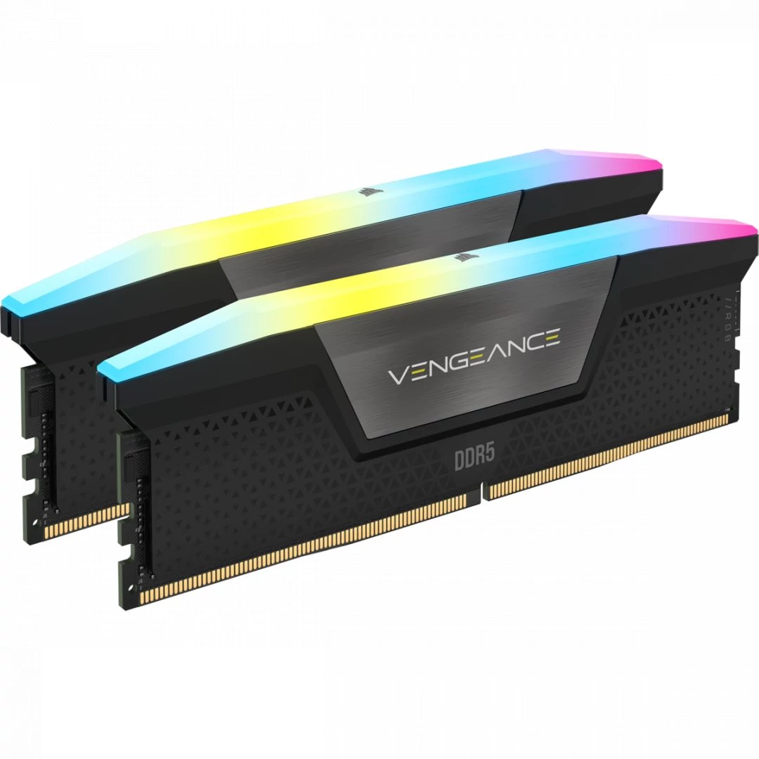 Corsair 64GB DDR5 5600MHz Kit(2x32GB) Vengeance RGB Black memória