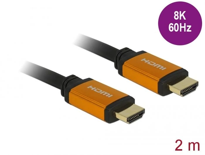 DeLock Ultra High Speed HDMI Cable 48 Gbps 8K 60 Hz 2m kábel