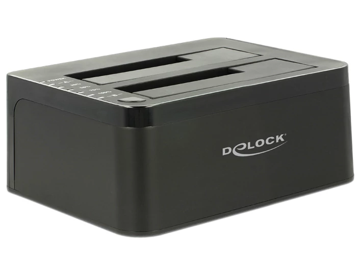 DeLock SATA to USB3.0 Dual Dockingstation klónozási funkcióval mobilrack / beépítő keret