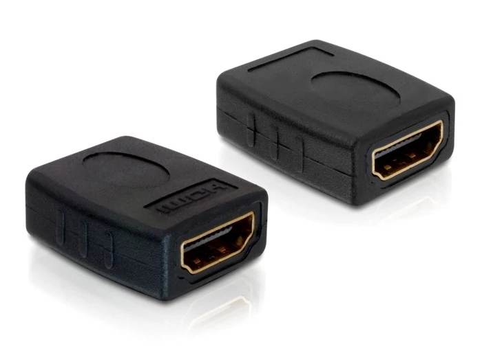 DeLock Adapter HDMI female / female Black speciális átalakító