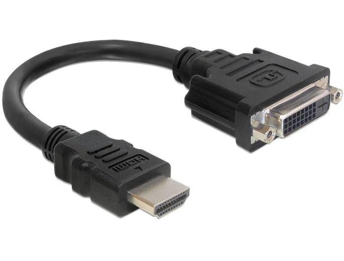 DeLock HDMI male > DVI-I (Dual Link) (24+1) female 20cm Adapter speciális átalakító