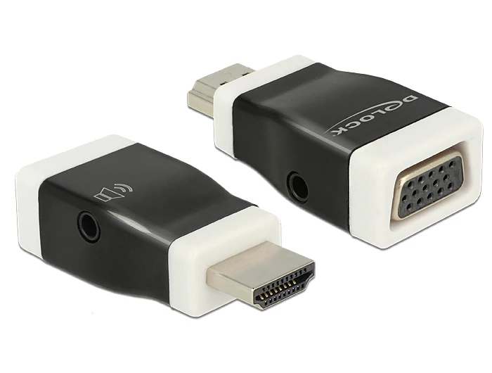 DeLock Adapter HDMI-A male > VGA female with Audio speciális átalakító