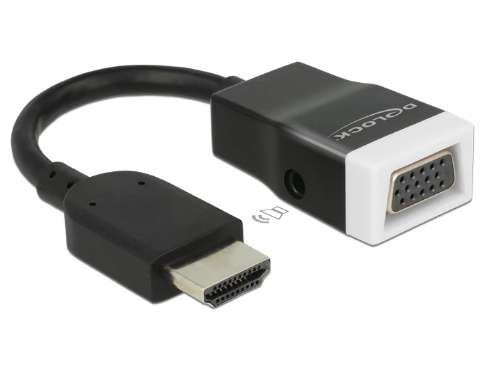 DeLock Adapter HDMI-A male > VGA female with Audio speciális átalakító