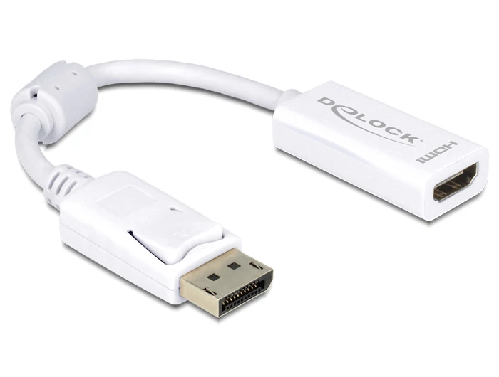 DeLock Adapter Displayport 1.1 male > HDMI female Passive White speciális átalakító