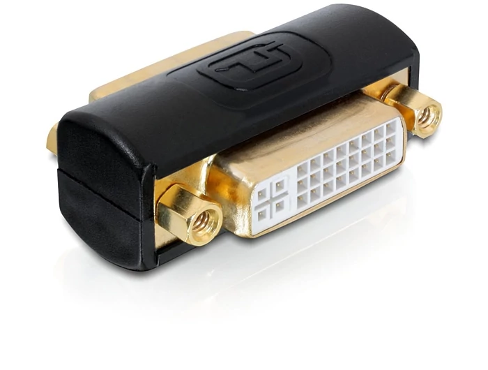 DeLock Adapter DVI (Dual Link) (24+5) female / female Black speciális átalakító