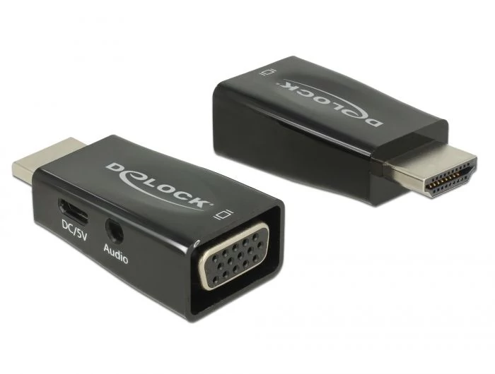 DeLock HDMI-A male > VGA female with Audio Adapter speciális átalakító