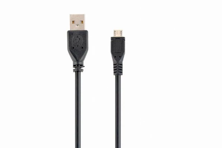 Gembird CCP-MUSB2-AMBM- micro USB cable 2.0 AM-MBM5P 1m Black kábel