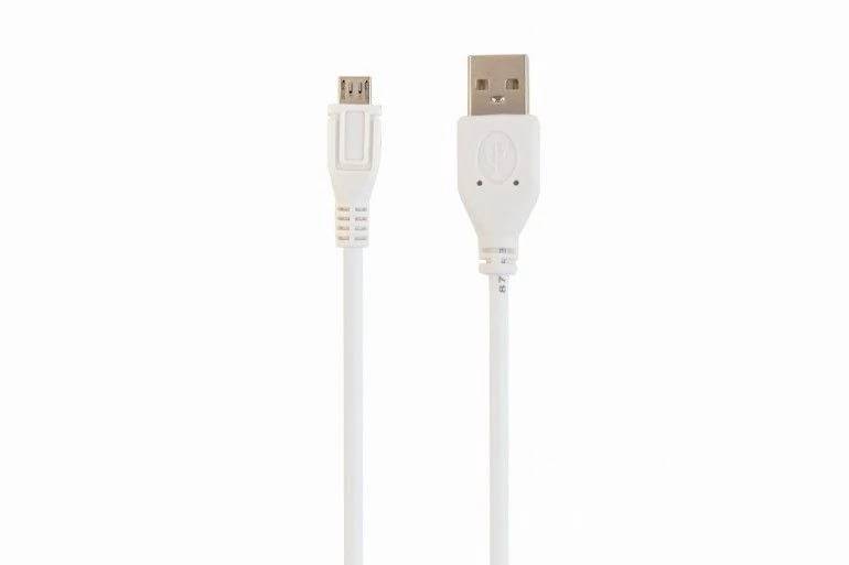 Gembird CCP-MUSB2-AMBM-W micro USB 2.0 cable AM-MBM5P 1m White kábel