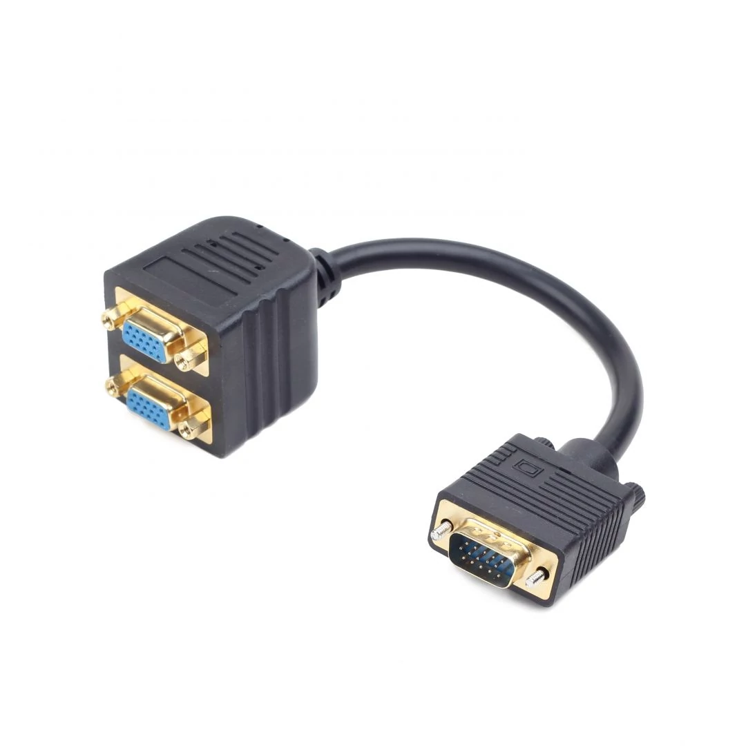 Gembird CC-VGAX2-20CM VGA splitter cable 0,2m Black speciális átalakító