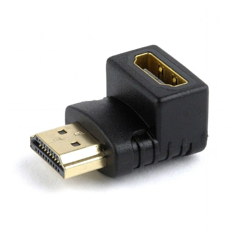 Gembird A-HDMI90-FML HDMI right angle adapter 90° downwards Blalck speciális átalakító