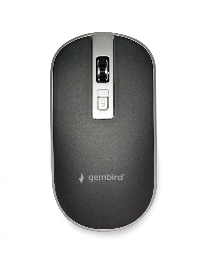 Gembird MUSW-4B-06-BS Wireless optical mouse Black/Silver egér