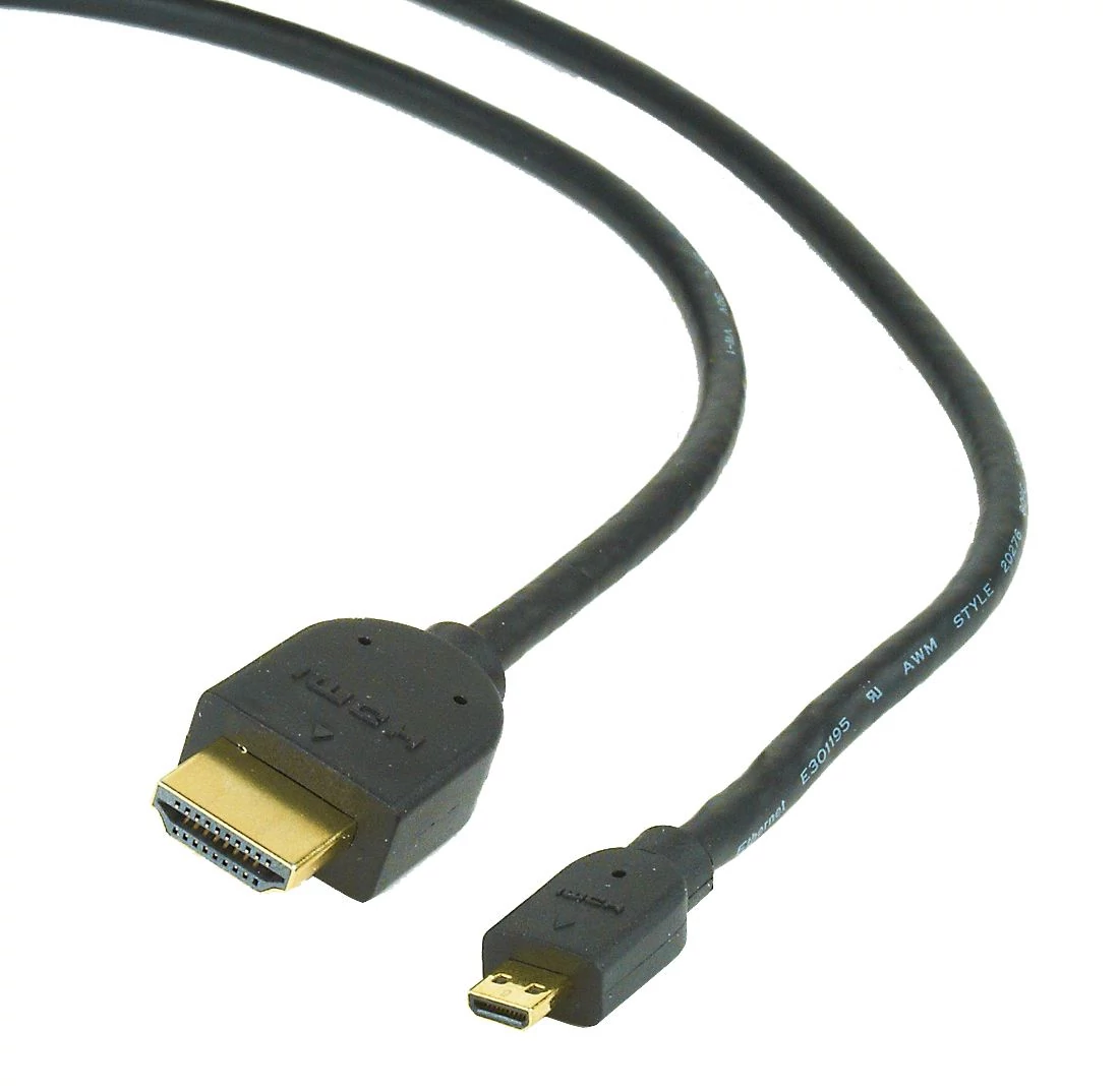 Gembird CC-HDMID-6 microHDMI to HDMI 2.0 cable 1,8m Black kábel