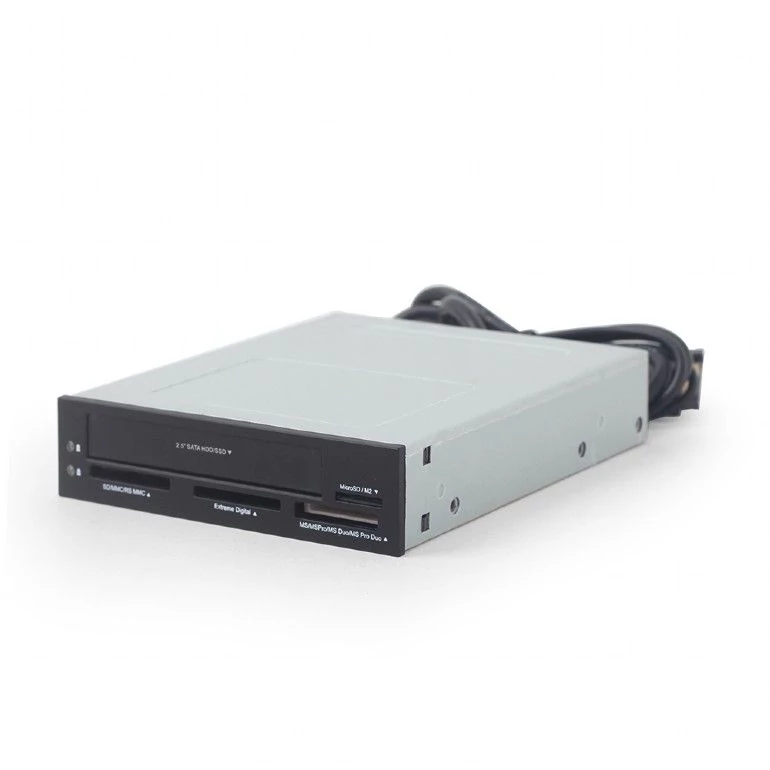 Gembird FDI2-ALLIN1-03 Internal USB card reader/writer with SATA port Black kártyaolvasó