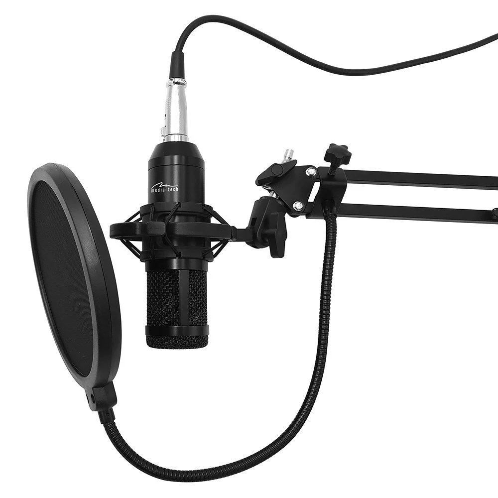 Media-Tech MT397K Studio and Streaming Microphone Black mikrofon