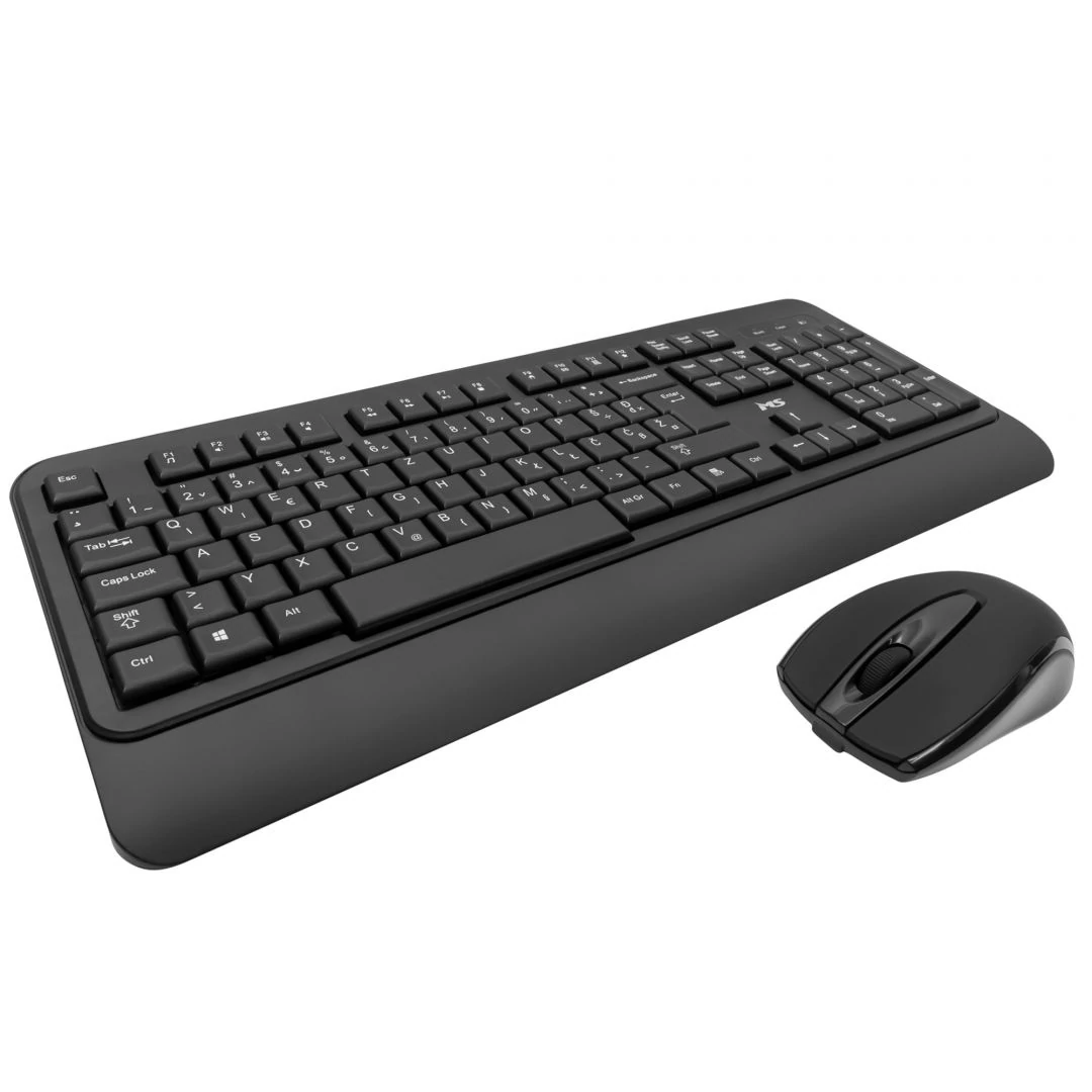 MS Alpha M300 Wireless mouse and keyboard set Black US billentyűzet