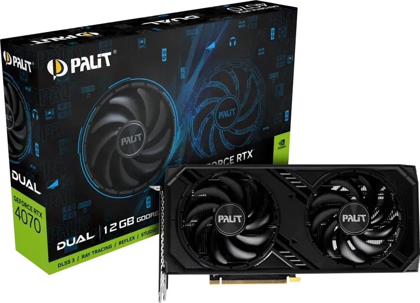 Palit GeForce RTX4070 12GB DDR6 Dual videókártya