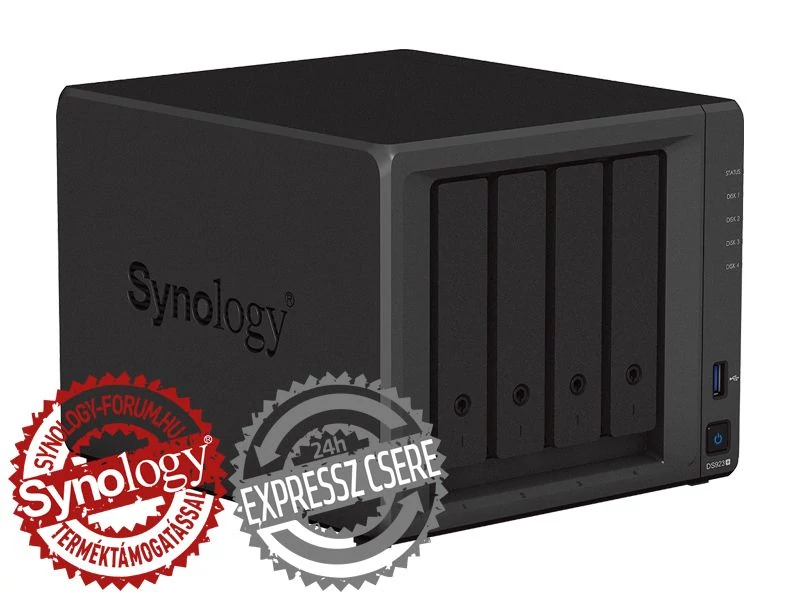 Synology NAS DS923+ (16GB) (4xHDD + 2xM.2 SSD) hálózati tárolóegység (NAS)