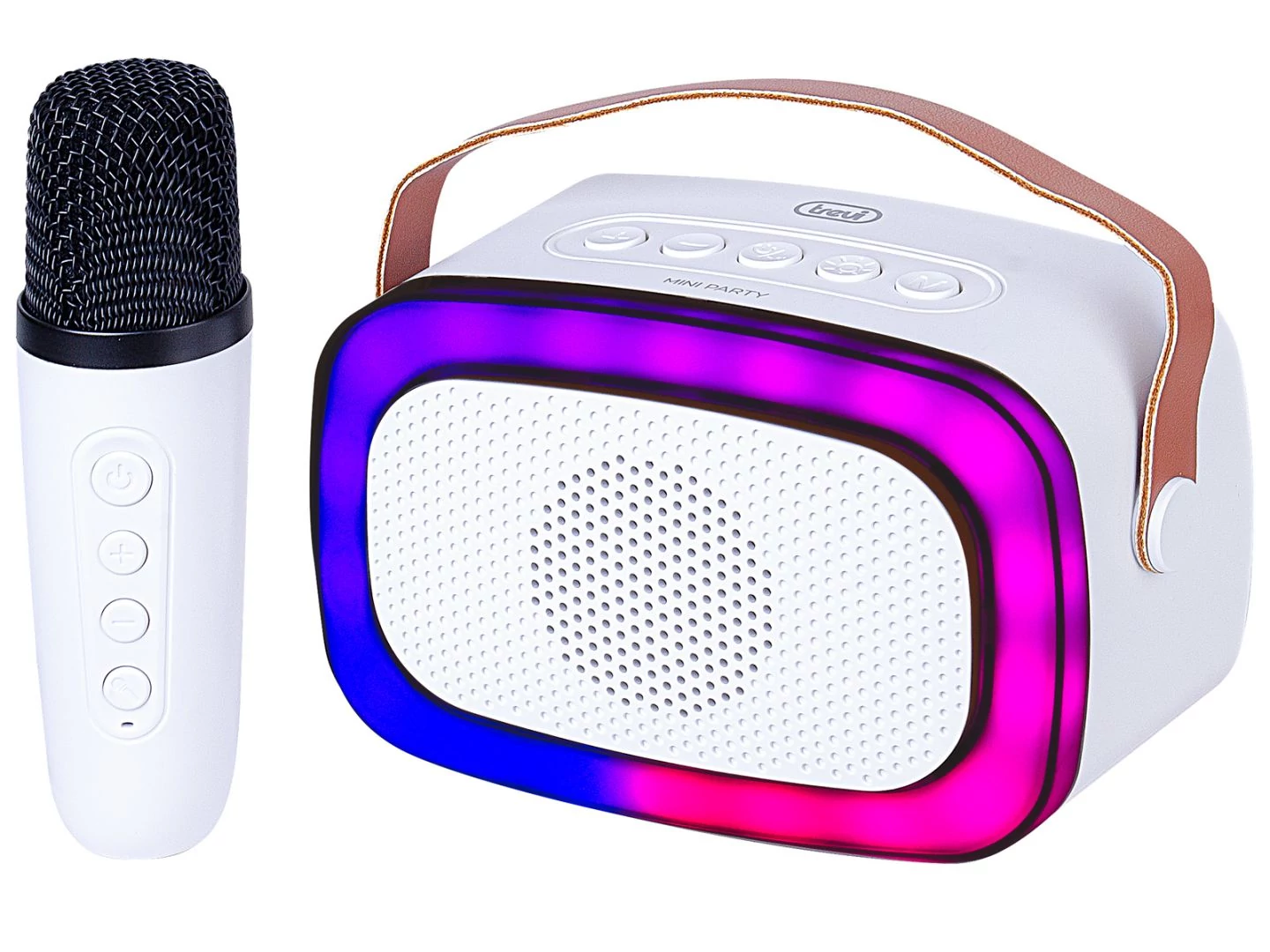 Trevi XR8A01 Mini Bluetooth Karaoke Party Speaker for Kids White hangszóró