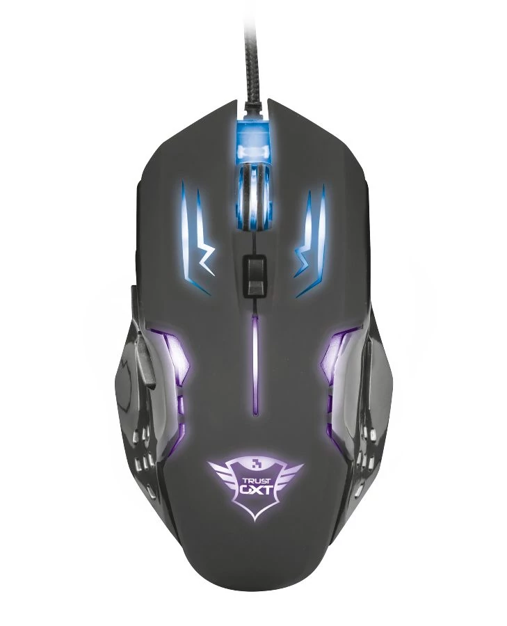 Trust GXT 108 Rava Illuminated Gaming Mouse Black egér