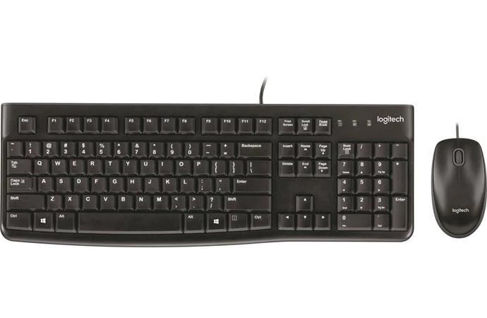 Egér- és billentyűzet készlet, vezetékes, USB, LOGITECH 