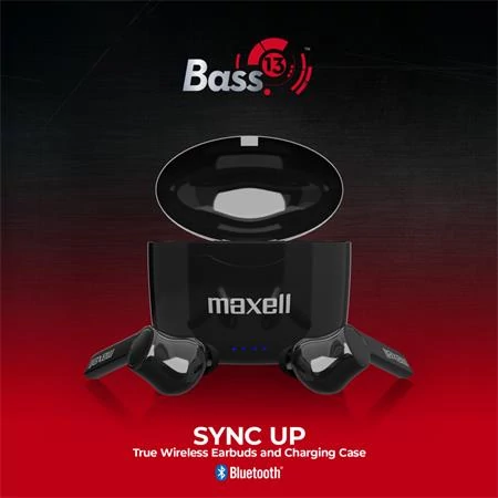 Fülhallgató, vezeték nélküli, Bluetooth 5.0, mikrofonnal, MAXELL 