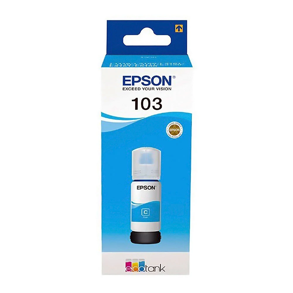 no. 103 C (T00S24A) EcoTank tinta, cyan, 65 ml, eredeti