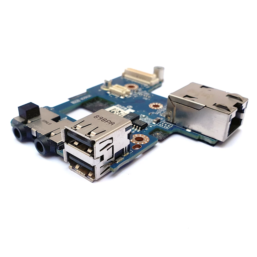 Használt notebook alkatrész, Dell LS-3803P USB/Ethernet/Audio port panel, Latitude E6400
