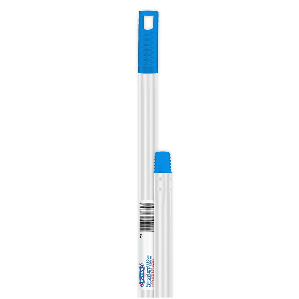 Felmosónyél / partvis nyél alumínium 120 cm menetes véggel Bonus_B207K kék véggel